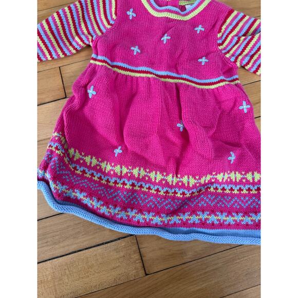 Hanna Andersson knit sweater dress youth colorful - Picture 4 of 5